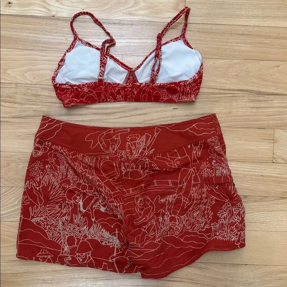Patagonia Water Girl board shorts and bikini top set S/4 - Picture 4 of 5